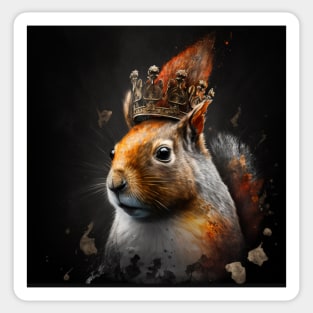 The Squirrel King Sticker